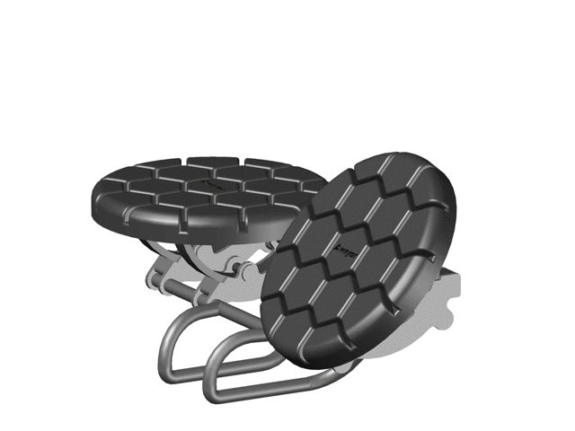 Noseless bike seat demo animation showing pressure-free design